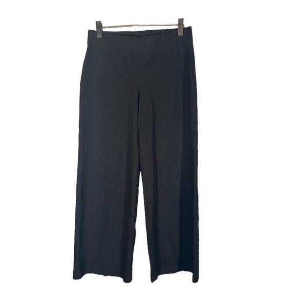 Eileen Fisher Black Basic Casual Elastic Waist Pull On Pants Women Sz S - Picture 1 of 7